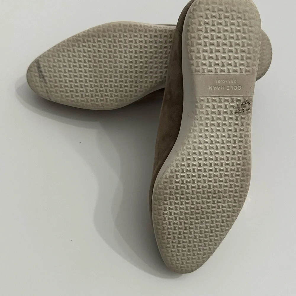Cole Haan Women’s Taupe Suede Slip-Ons - Picture 4 of 4